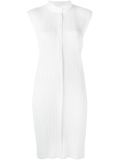 pleated sleeveless top