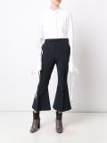 cropped flared trousers