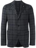 checked blazer