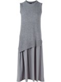 asymmetric drop waist dress