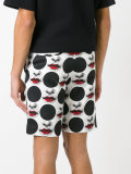 face print bermuda shorts 