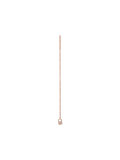 tiny padlock chain earring