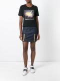Livery denim mini skirt