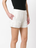 frayed trim shorts 