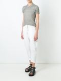 contrast trim T-shirt