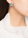 tiered button earring