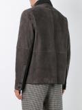 multi-pocket leather jacket