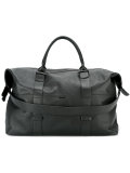 logo plaque textured holdall 