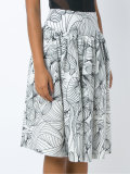 flared midi skirt