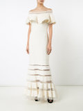 off-shoulders gown