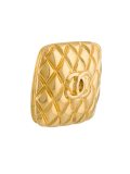 quilted square clip-on earrings