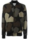 camouflage print bomber jacket 