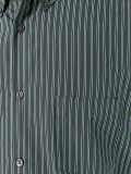 striped panelled shirt