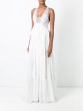 halterneck lace detail dress