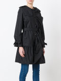 pleated trench coat