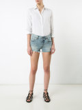 distressed denim shorts 