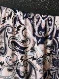 elasticated waistband printed trousers