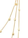 triple chain nugget necklace