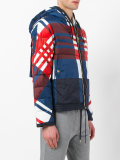 checkered down jacket 