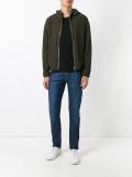 perforated hooded jacket