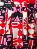 printed gathered skirt