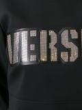 cropped logo print sweatshirt 