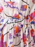 floral print flared dress