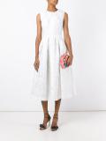 floral cloqué dress