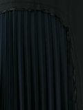 pleated front long dress