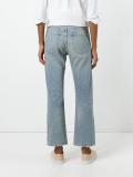 embroidered cropped jeans 