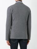 double-breasted knit blazer