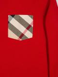 contrast pocket sweatshirt