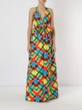'Arco-íris' textured long dress