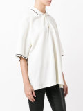 ripped logo polo shirt