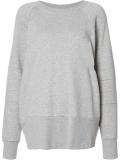 oversized crew neck sweatshirt