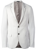 contrast trim blazer