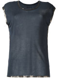 shinny trim T-shirt 
