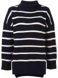 striped turtle neck sweater