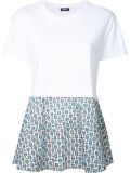 panelled T-shirt