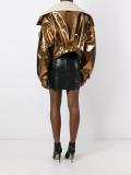 metallic bomber jacket