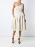 one shoulder jacquard Rogeria dress