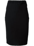 stretch waist pencil skirt
