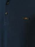 contrast neck polo shirt