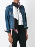 leaf print scarf