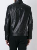 zipped leather jacket  