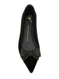 embellished bow ballerinas