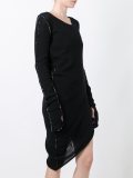 asymmetric longsleeved dress