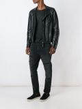 distressed slim-fit jeans