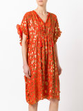 flared printed dress 