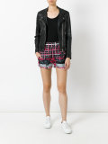 checkered baroque shorts